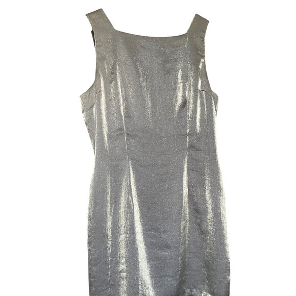Born In America BIA Vintage Silvery Cocktail Mini Dress Minimalist Bodycon - Picture 6 of 10